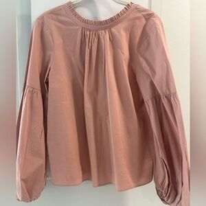 Vince Camato Long Sleeve Peasant blouse - Dusty Rose